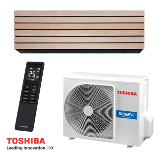Инверторен климатик Toshiba Super Daiseikai 10 WOOD RAS-B13S4KVDG-E / RAS-13S4AVPG-E